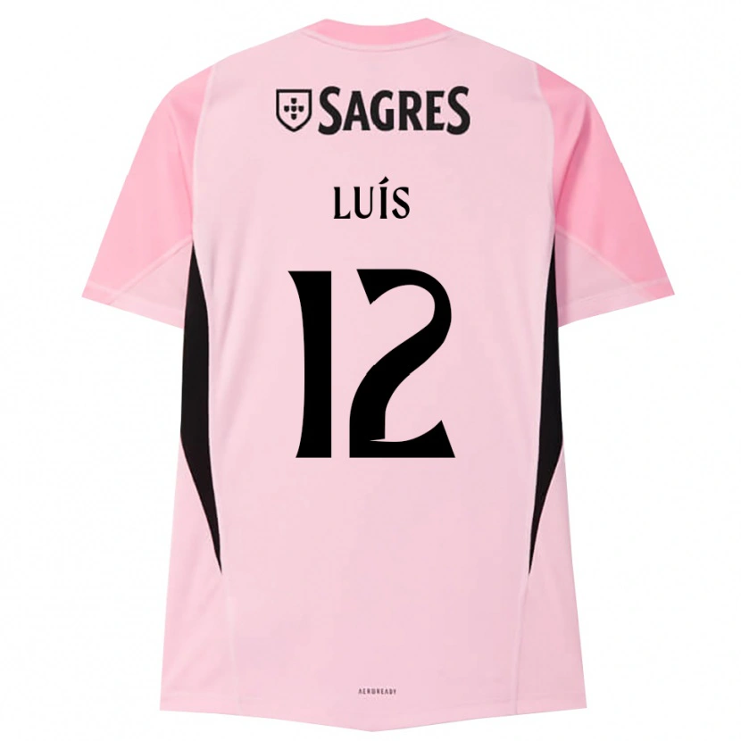 Danxen Barn António Luís #12 Rosa Svart Keeperdrakt 2025/26 Skjorter T-skjorte