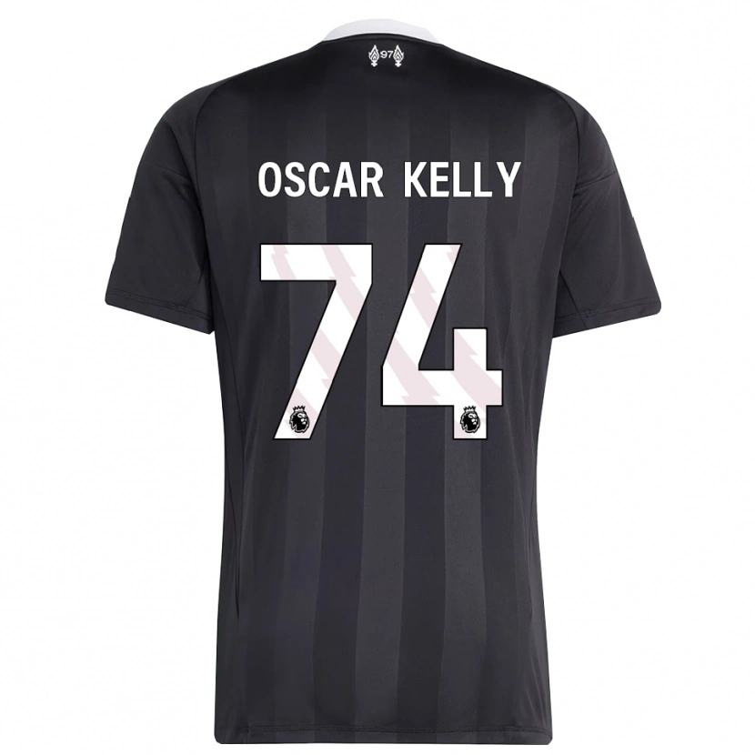 Danxen Barn Oscar Kelly #74 Svart Hvit Keeperdrakt 2025/26 Skjorter T-skjorte