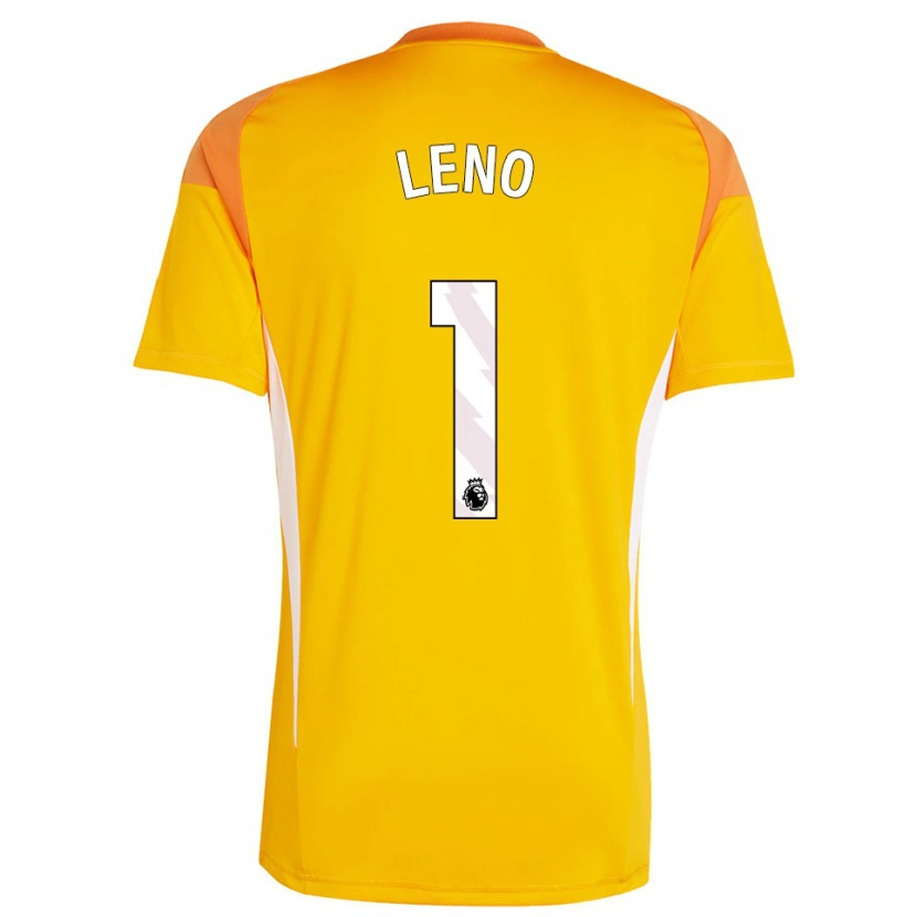 Danxen Barn Bernd Leno #1 Oransje Hvit Keeperdrakt 2025/26 Skjorter T-skjorte