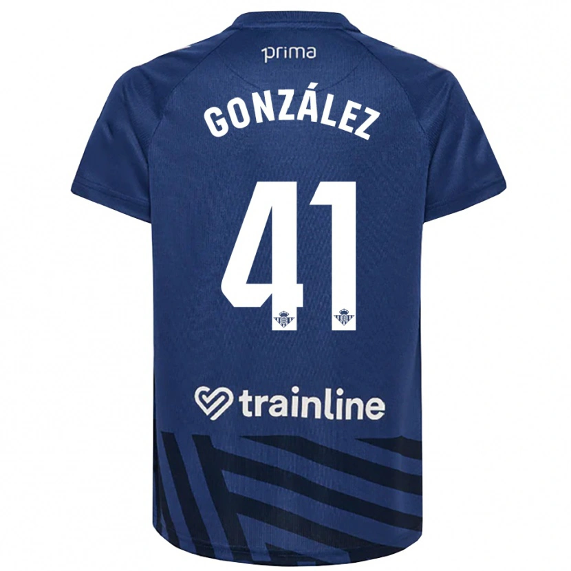Danxen Barn Manu González #41 Kongeblå Hvit Keeperdrakt 2025/26 Skjorter T-skjorte