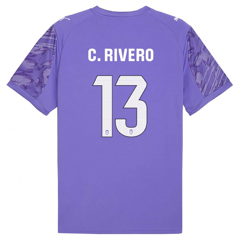 Danxen Barn Cristian Rivero #13 Lyseblå Hvit Keeperdrakt 2025/26 Skjorter T-skjorte