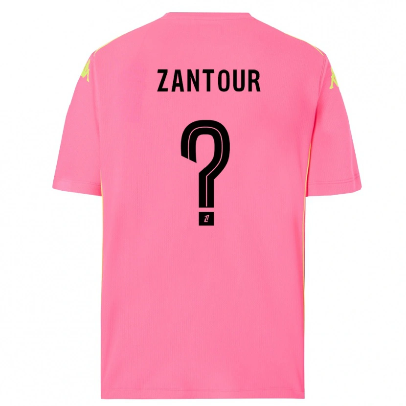 Danxen Barn Ishaq Zantour #0 Hot Pink Svart Keeperdrakt 2025/26 Skjorter T-skjorte