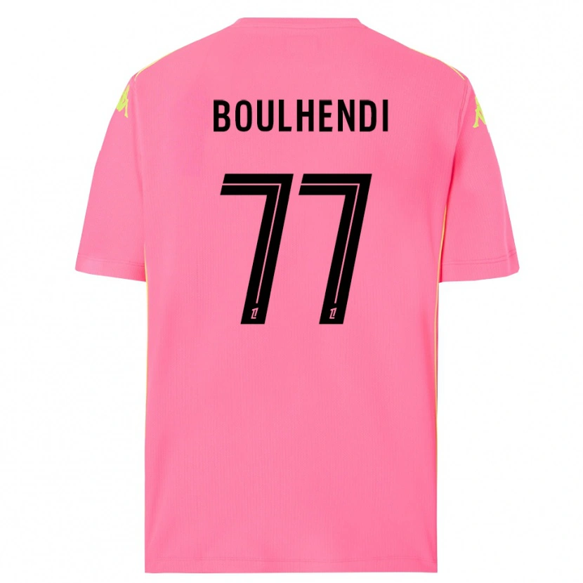 Danxen Barn Teddy Boulhendi #77 Hot Pink Svart Keeperdrakt 2025/26 Skjorter T-skjorte