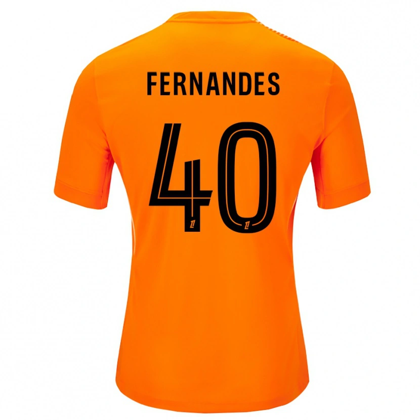 Danxen Barn Alyssa Fernandes #40 Oransje Svart Keeperdrakt 2025/26 Skjorter T-skjorte