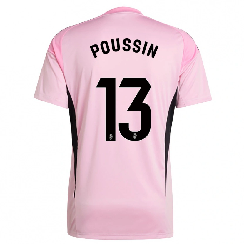 Danxen Barn Gaëtan Poussin #13 Lys Rosa Svart Keeperdrakt 2025/26 Skjorter T-skjorte