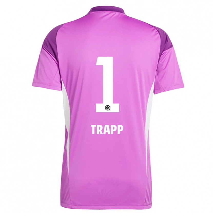 Danxen Barn Kevin Trapp #1 Lilla Hvit Keeperdrakt 2025/26 Skjorter T-skjorte