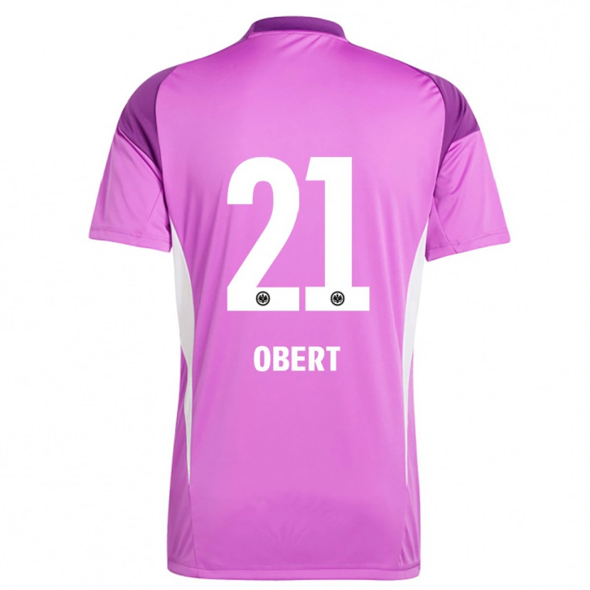 Danxen Barn Yuriy Obert #21 Lilla Hvit Keeperdrakt 2025/26 Skjorter T-skjorte
