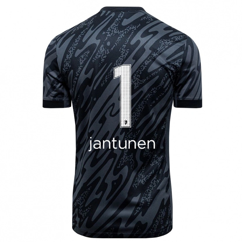 Danxen Barn Jaaso Jantunen #1 Svart Hvit Keeperdrakt 2025/26 Skjorter T-skjorte