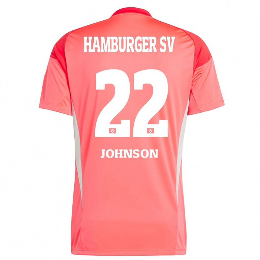 Danxen Barn Emmanuel Johnson #22 Rød Oransje Keeperdrakt 2025/26 Skjorter T-skjorte