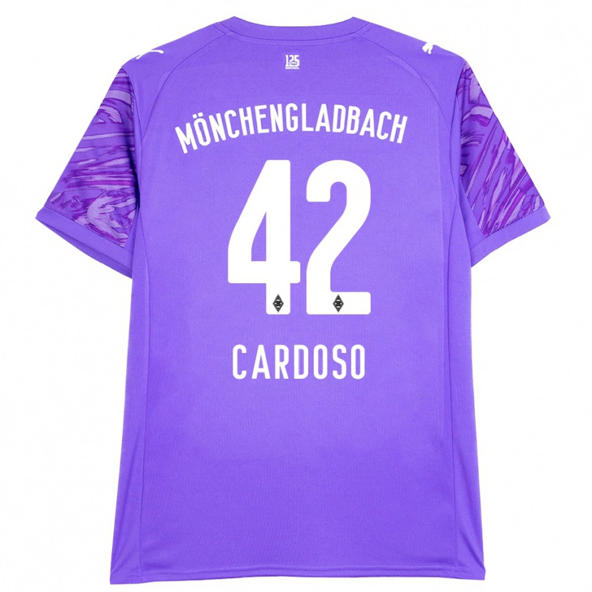Danxen Barn Tiago Pereira Cardoso #42 Lilla Hvit Keeperdrakt 2025/26 Skjorter T-skjorte