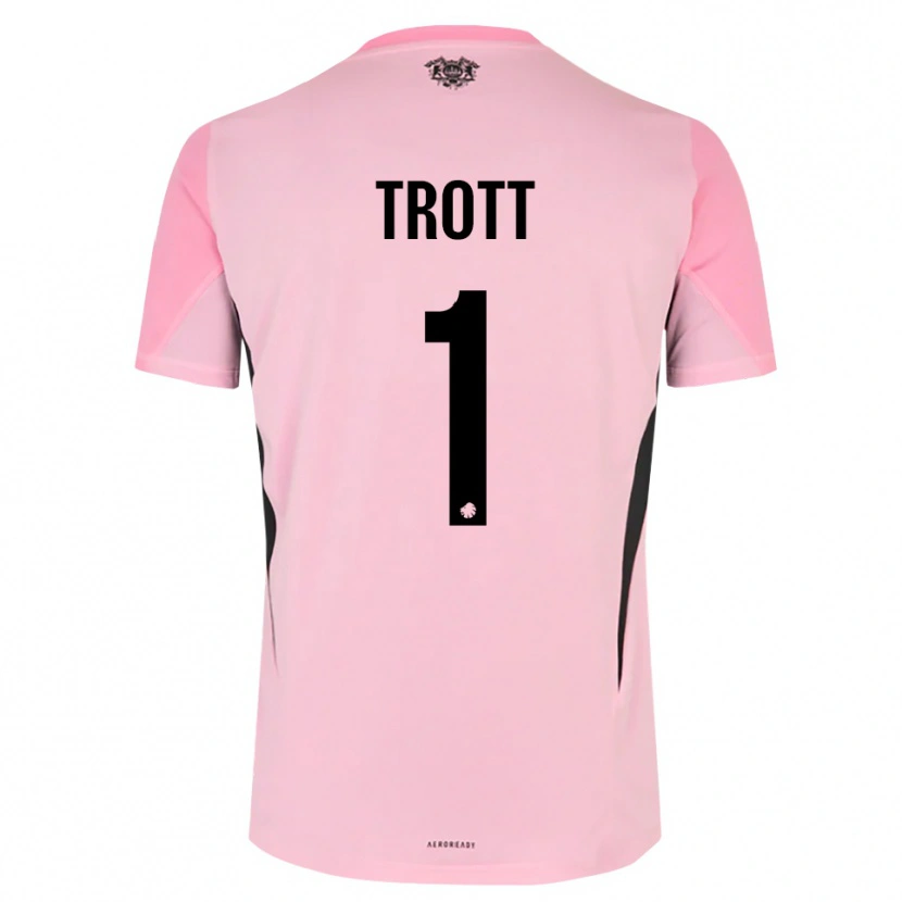 Danxen Barn Nathan Trott #1 Rosa Svart Keeperdrakt 2025/26 Skjorter T-skjorte
