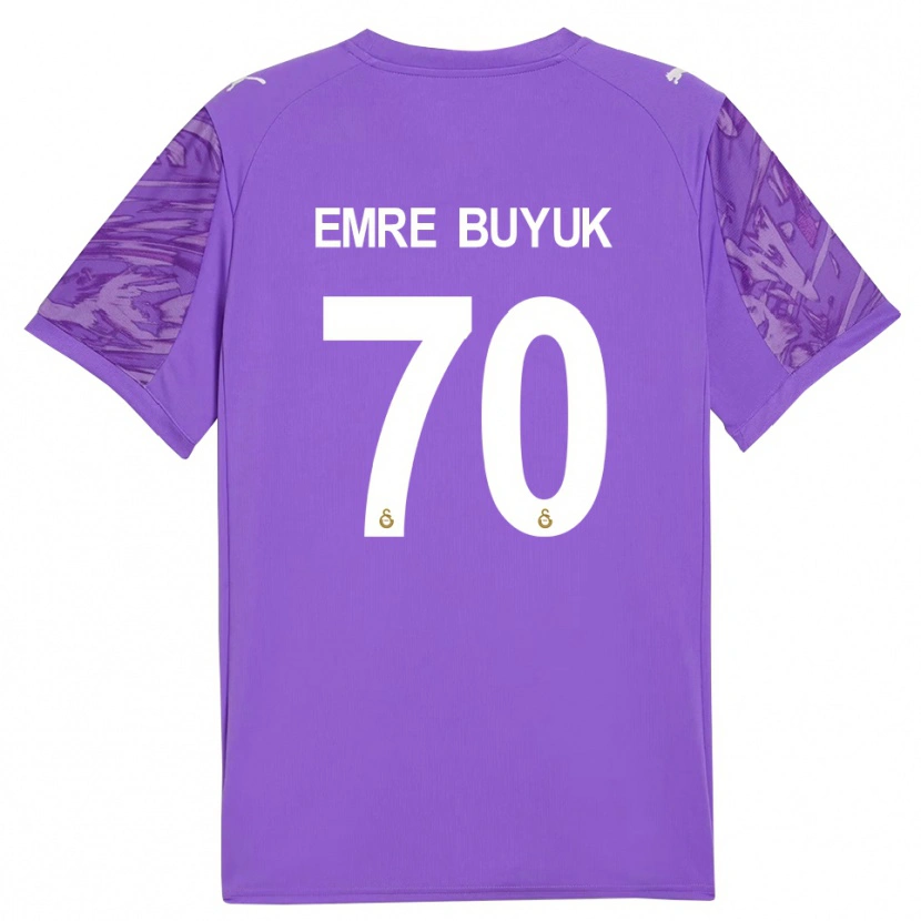 Danxen Barn Enes Emre Büyük #70 Lilla Hvit Keeperdrakt 2025/26 Skjorter T-skjorte