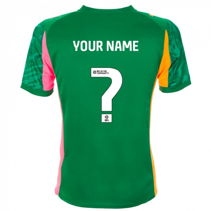 Danxen Mann Blackpool FC Grønn Oransje Keeperdrakt 2025/26 Skjorter T-skjorte