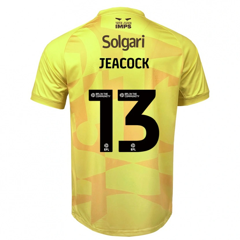 Danxen Mann Zach Jeacock #13 Gul Svart Keeperdrakt 2025/26 Skjorter T-skjorte