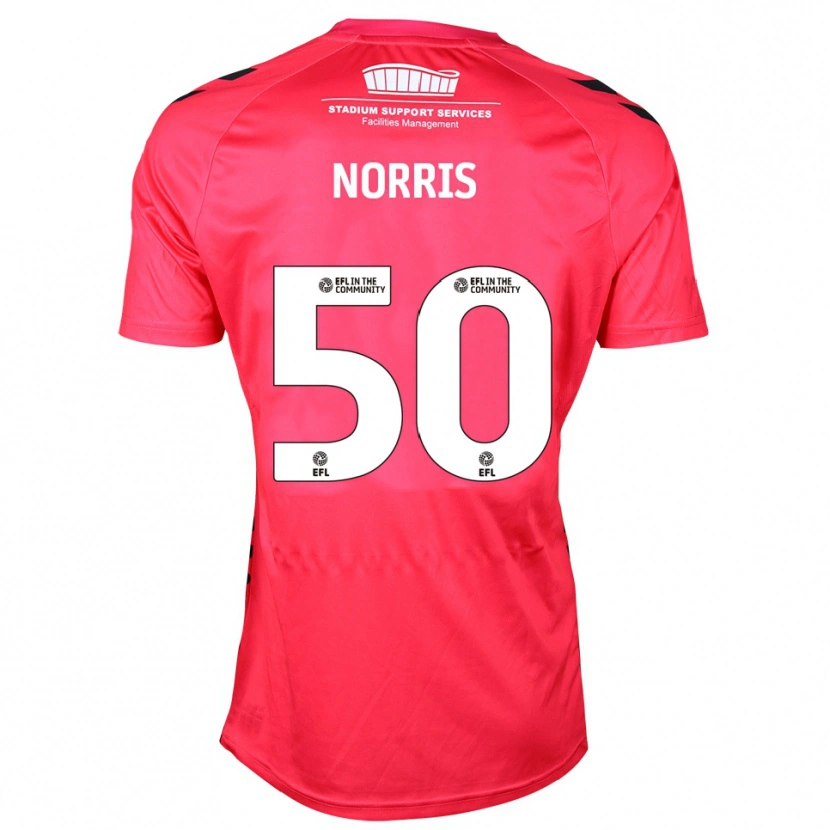 Danxen Mann Will Norris #50 Rød Hvit Keeperdrakt 2025/26 Skjorter T-skjorte