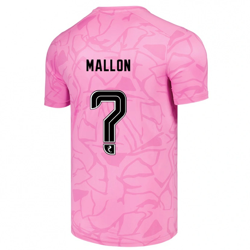 Danxen Mann Ryan Mallon #0 Rosa Svart Keeperdrakt 2025/26 Skjorter T-skjorte