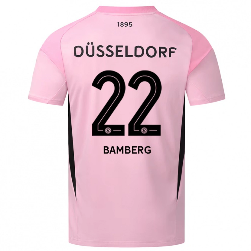 Danxen Mann Julian Bamberg #22 Rosa Svart Keeperdrakt 2025/26 Skjorter T-skjorte