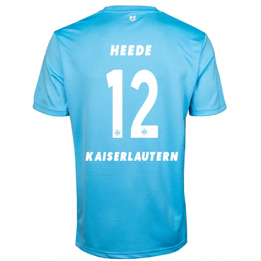 Danxen Mann Jannis Heede #12 Himmelblå Hvit Keeperdrakt 2025/26 Skjorter T-skjorte