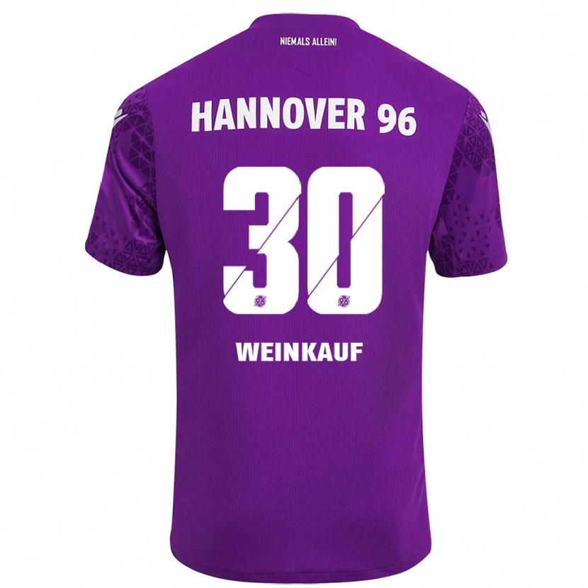 Danxen Mann Leo Weinkauf #30 Lilla Hvit Keeperdrakt 2025/26 Skjorter T-skjorte