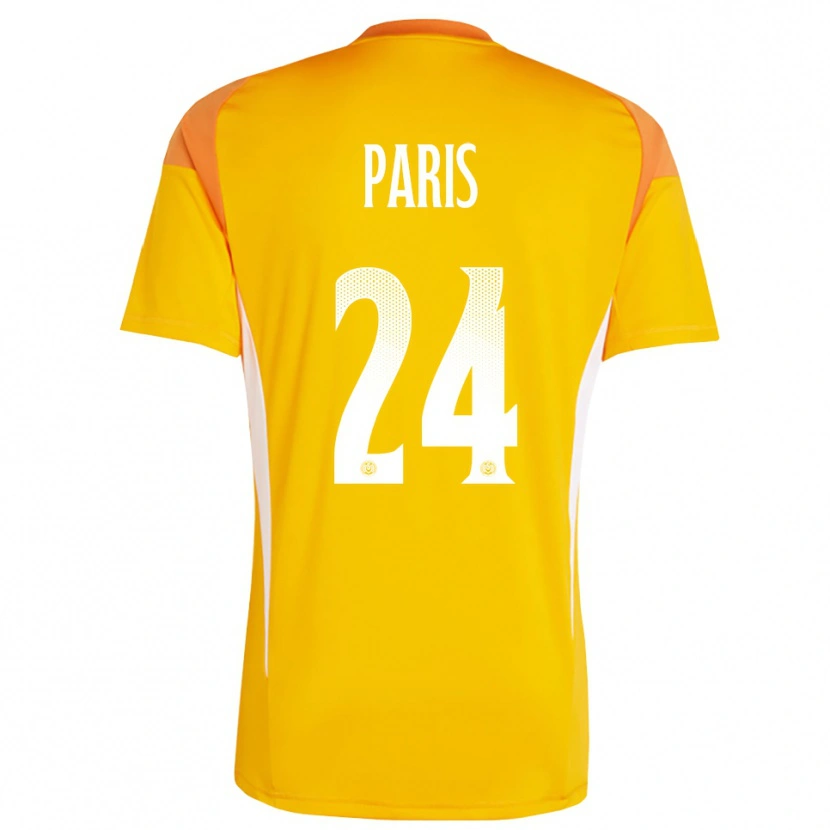Danxen Mann Julius Paris #24 Oransje Hvit Keeperdrakt 2025/26 Skjorter T-skjorte