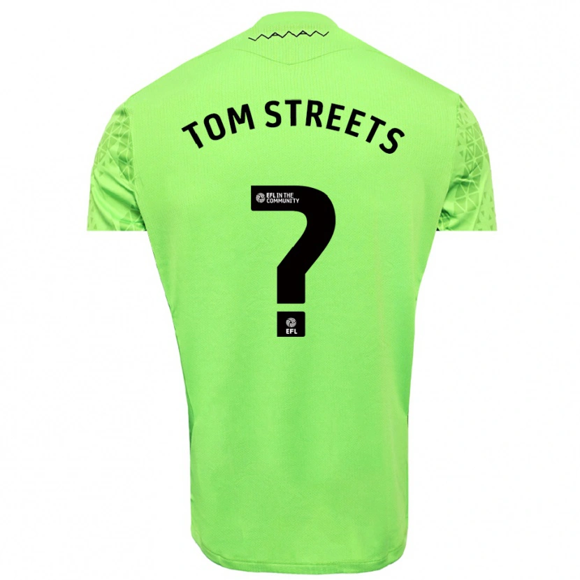 Danxen Mann Tom Streets #0 Lime Svart Keeperdrakt 2025/26 Skjorter T-skjorte