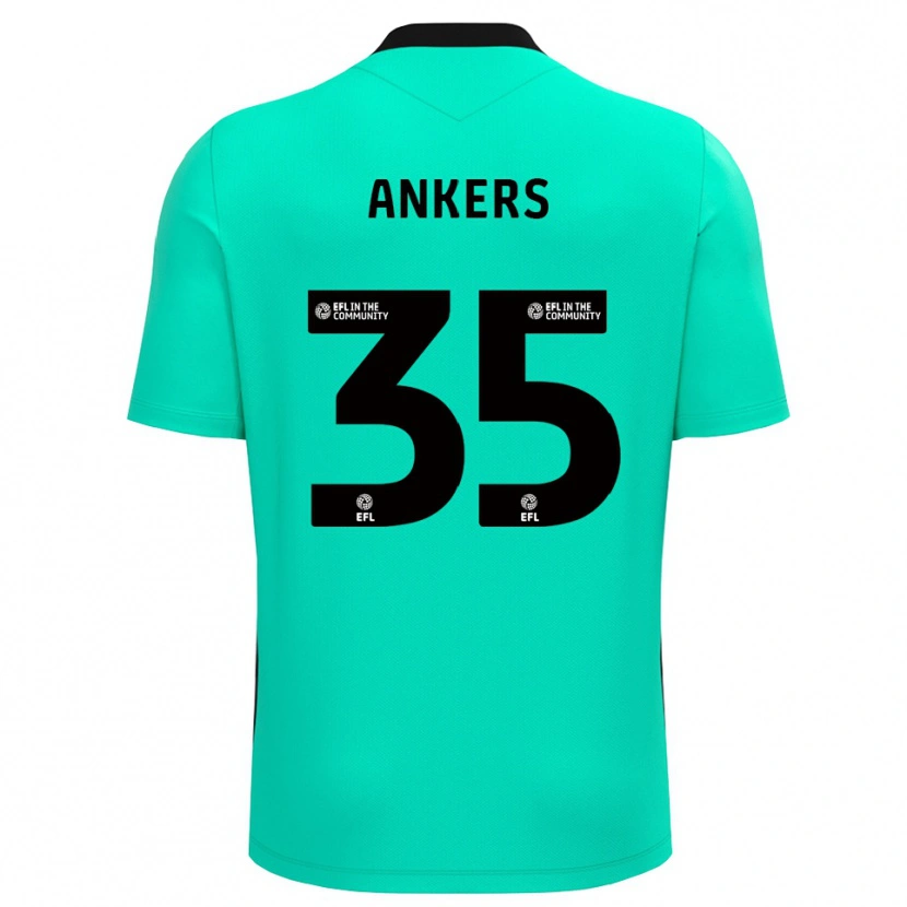 Danxen Mann Chloe Ankers #35 Medium Turkis Keeperdrakt 2025/26 Skjorter T-skjorte