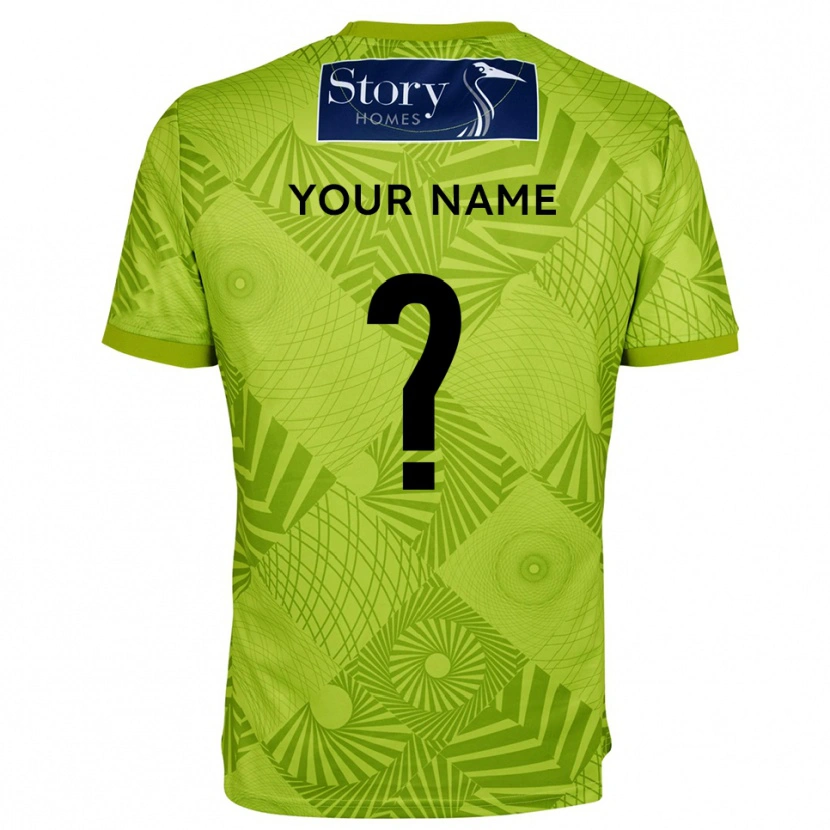 Danxen Mann Carlisle United Gul Grønn Keeperdrakt 2025/26 Skjorter T-skjorte