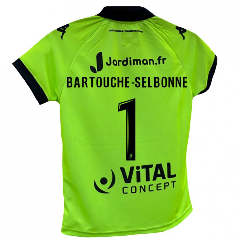 Danxen Mann Teddy Bartouche-Selbonne #1 Neon Grønn Keeperdrakt 2025/26 Skjorter T-skjorte
