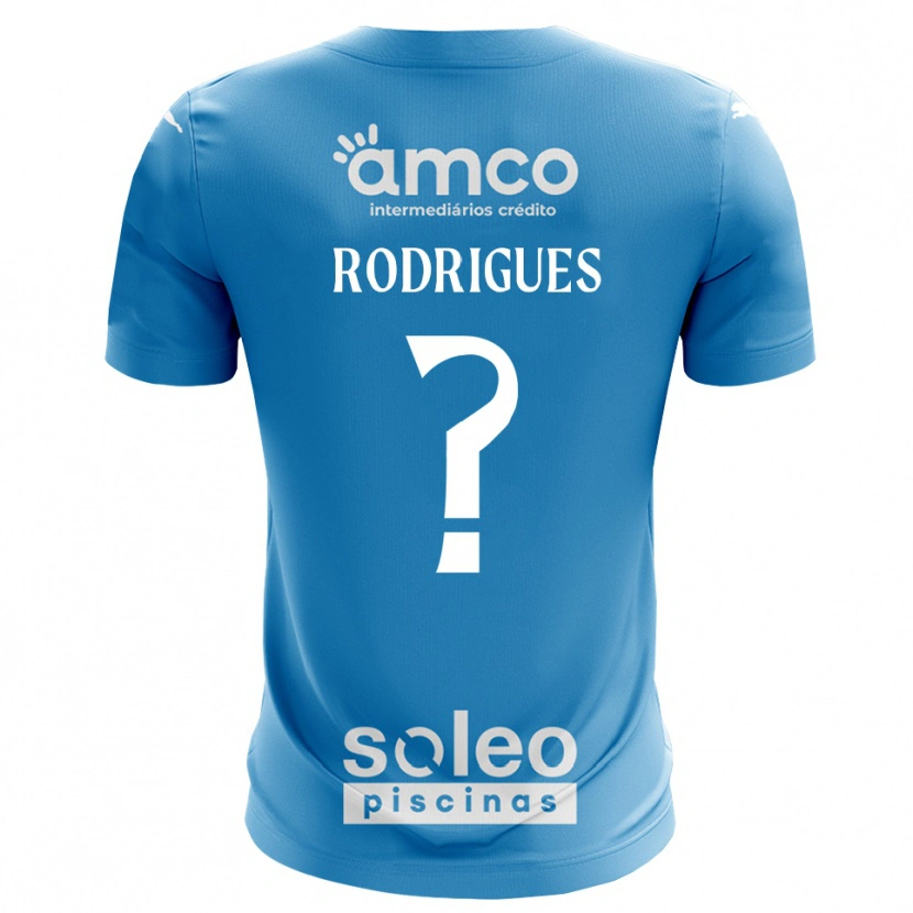Danxen Mann David Rodrigues #0 Blå Hvit Keeperdrakt 2025/26 Skjorter T-skjorte