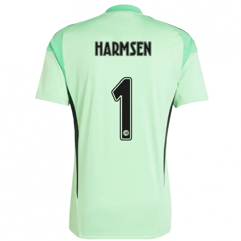 Danxen Mann Tymo Harmsen #1 Lys Grønn Svart Keeperdrakt 2025/26 Skjorter T-skjorte