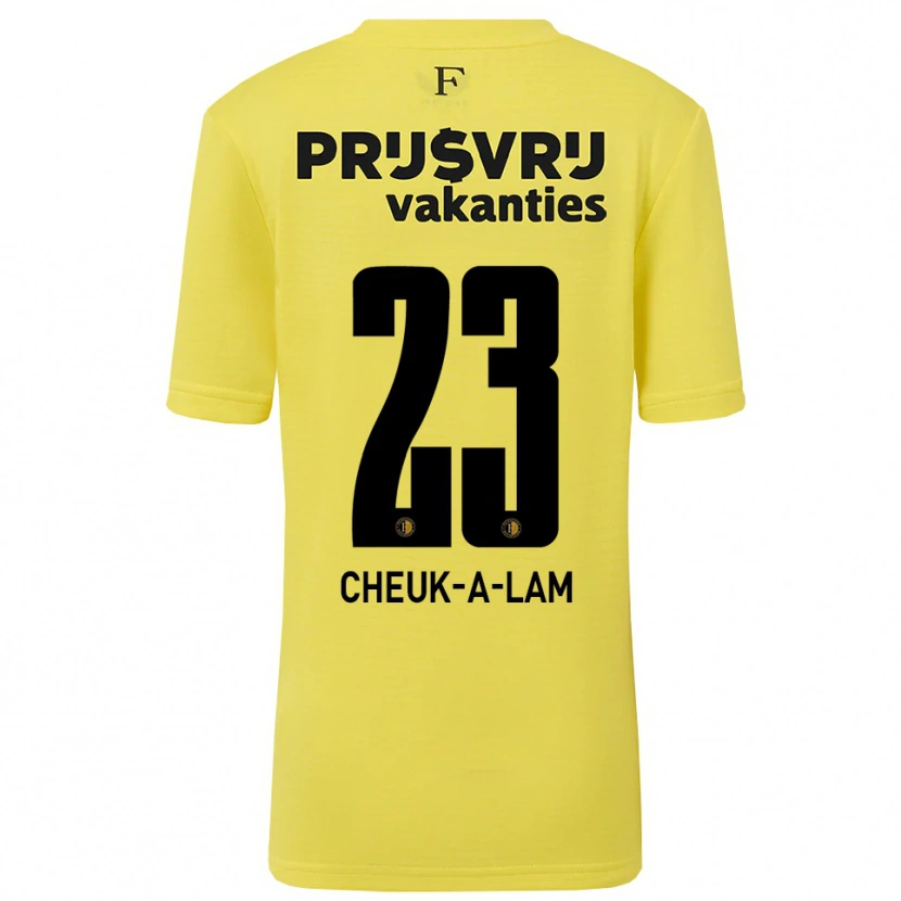 Danxen Mann Lee-Quincy Cheuk-A-Lam #23 Gul Svart Keeperdrakt 2025/26 Skjorter T-skjorte