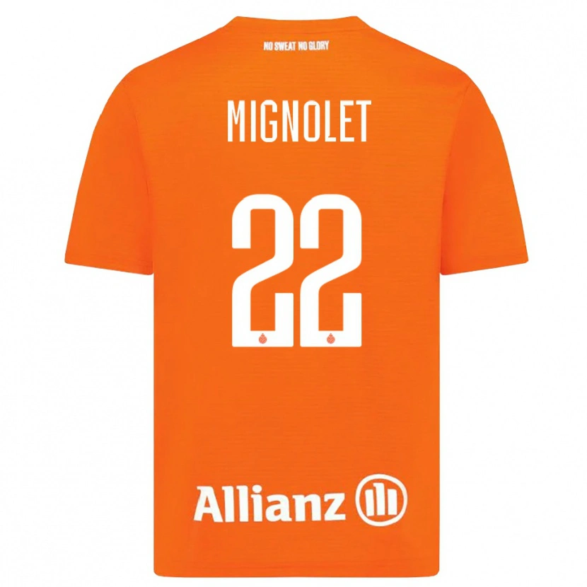 Danxen Mann Simon Mignolet #22 Oransje Hvit Keeperdrakt 2025/26 Skjorter T-skjorte