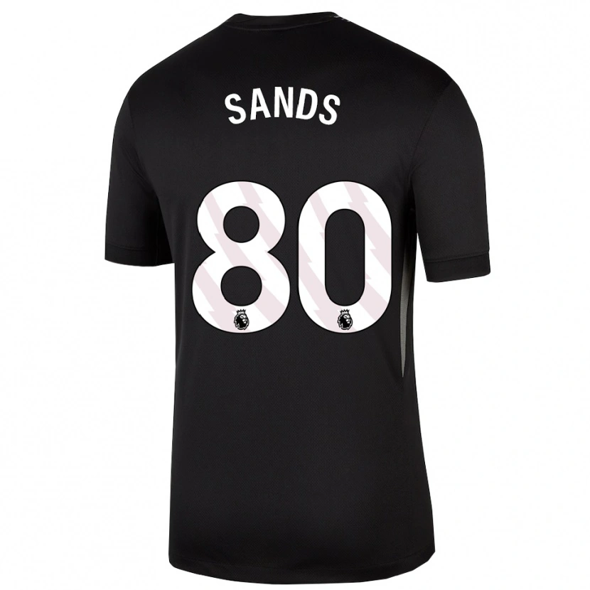 Danxen Mann Hudson Sands #80 Svart Hvit Keeperdrakt 2025/26 Skjorter T-skjorte