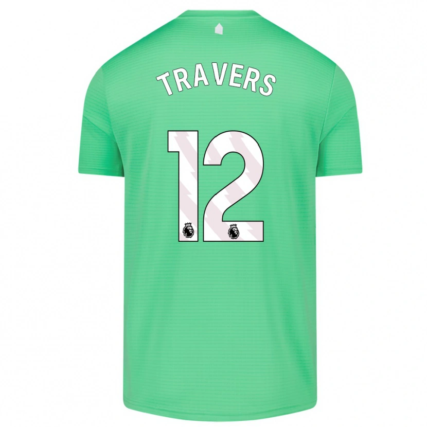Danxen Mann Mark Travers #12 Middels Grønn Keeperdrakt 2025/26 Skjorter T-skjorte
