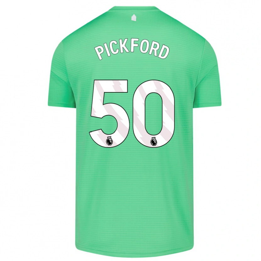 Danxen Mann George Pickford #50 Middels Grønn Keeperdrakt 2025/26 Skjorter T-skjorte