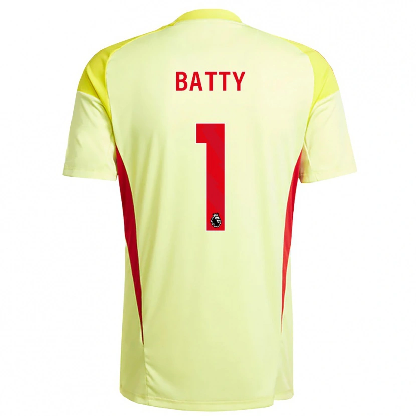 Danxen Mann Emily Batty #1 Lys Gul Oransje Keeperdrakt 2025/26 Skjorter T-skjorte