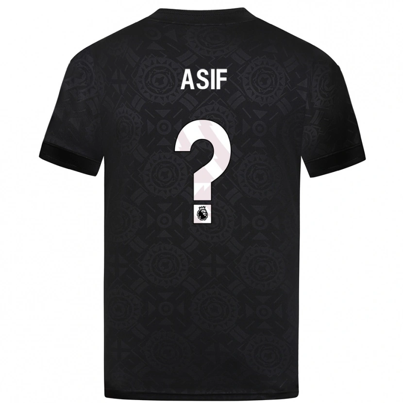 Danxen Mann Dawood Asif #0 Svart Hvit Keeperdrakt 2025/26 Skjorter T-skjorte
