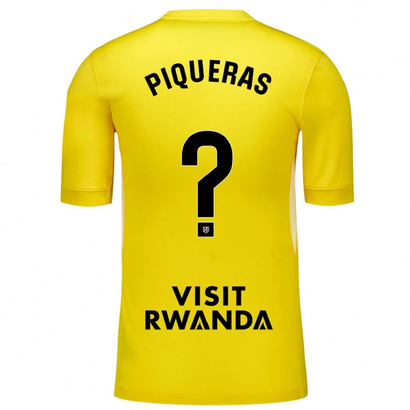 Danxen Mann Diego Piqueras #0 Gul Svart Keeperdrakt 2025/26 Skjorter T-skjorte