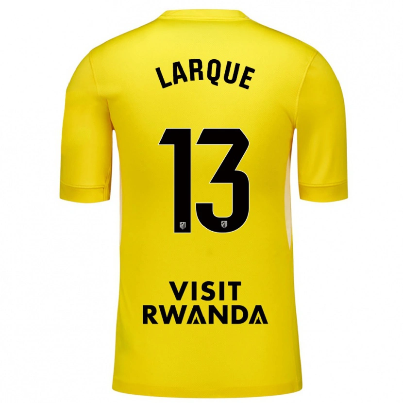 Danxen Mann Patricia Larqué #13 Gul Svart Keeperdrakt 2025/26 Skjorter T-skjorte