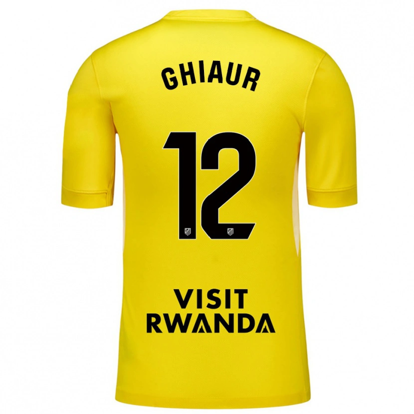 Danxen Mann Octavian Ghiaur #12 Gul Svart Keeperdrakt 2025/26 Skjorter T-skjorte