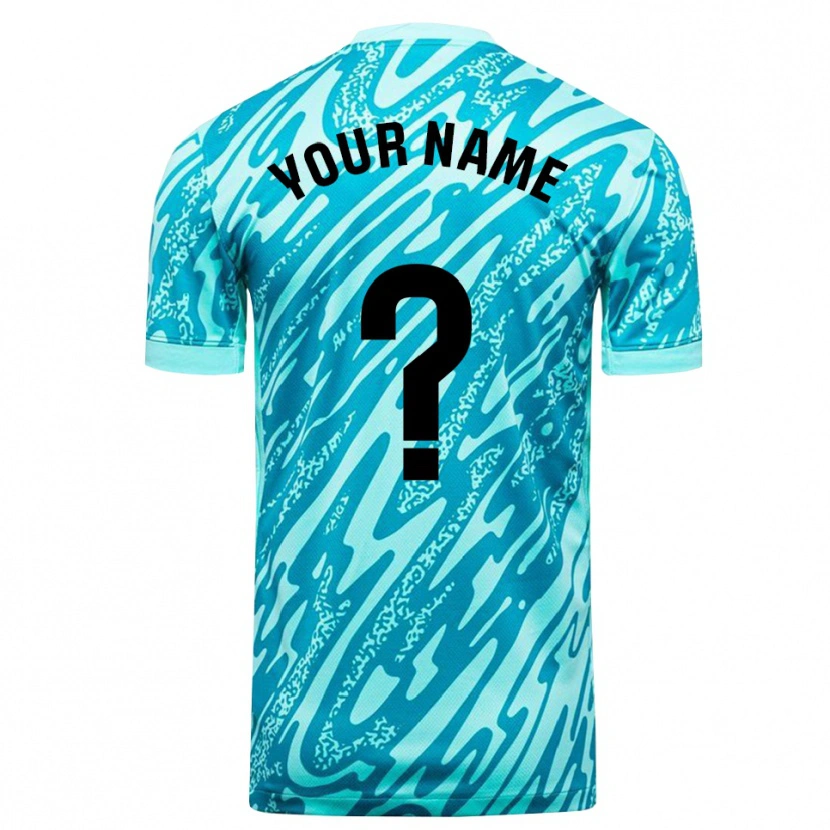 Danxen Mann Elche CF Himmelblå Hvit Keeperdrakt 2025/26 Skjorter T-skjorte