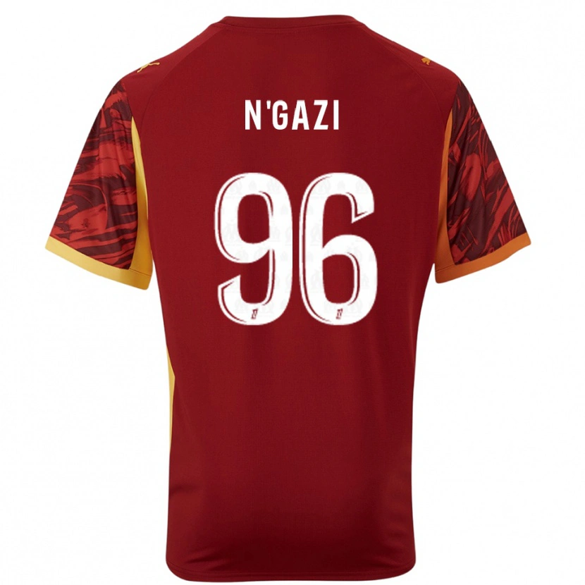 Danxen Mann Chloé N'gazi #96 Burgunder Brun Keeperdrakt 2025/26 Skjorter T-skjorte