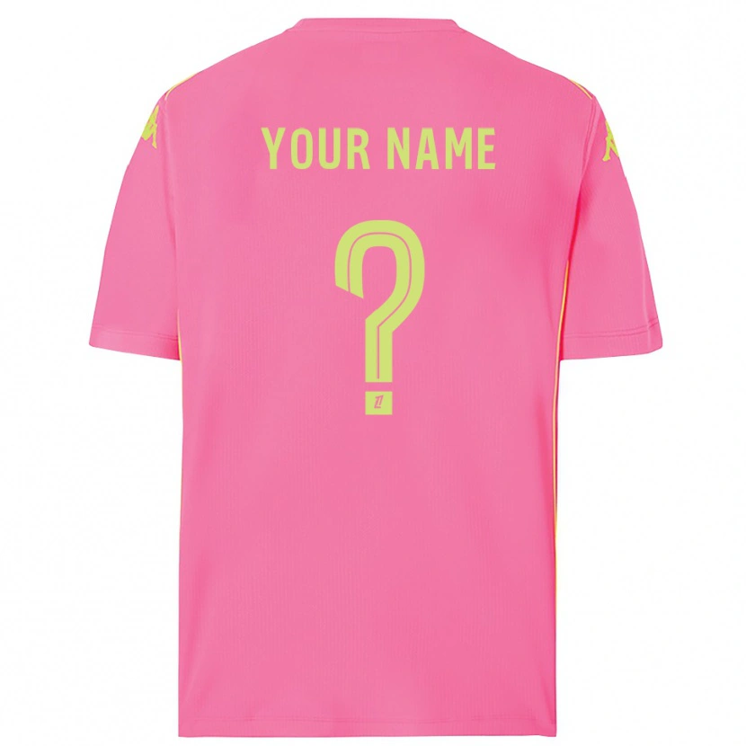 Danxen Mann FC Metz Hot Pink Keeperdrakt 2025/26 Skjorter T-skjorte