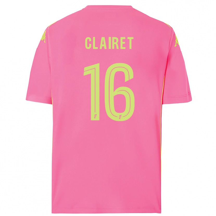 Danxen Mann Duncan Clairet #16 Hot Pink Keeperdrakt 2025/26 Skjorter T-skjorte