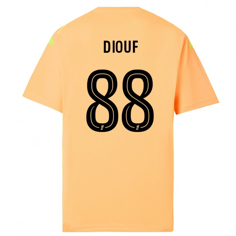 Danxen Mann Yehvann Diouf #88 Lys Oransje Svart Keeperdrakt 2025/26 Skjorter T-skjorte