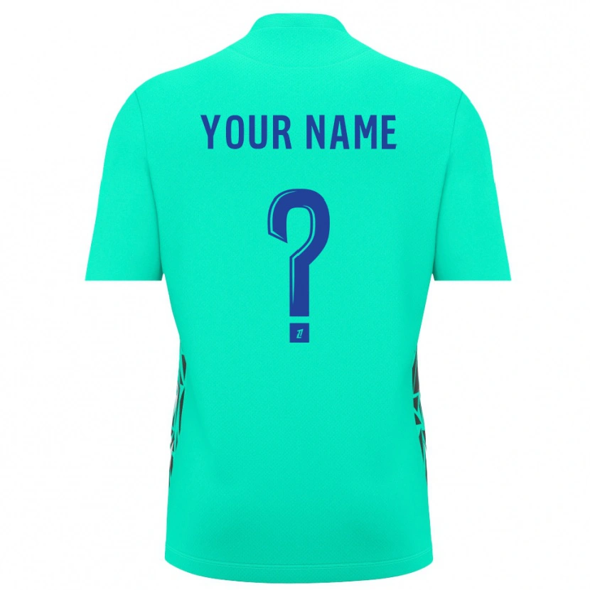 Danxen Mann AJ Auxerre Akvablå Keeperdrakt 2025/26 Skjorter T-skjorte