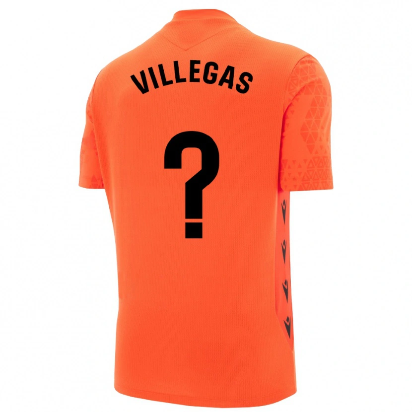 Danxen Mann Sergio Villegas #0 Oransje Svart Keeperdrakt 2025/26 Skjorter T-skjorte