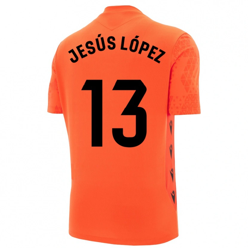 Danxen Mann Jesús López #13 Oransje Svart Keeperdrakt 2025/26 Skjorter T-skjorte