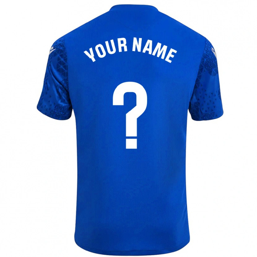 Danxen Mann Cadiz CF Blå Hvit Keeperdrakt 2025/26 Skjorter T-skjorte