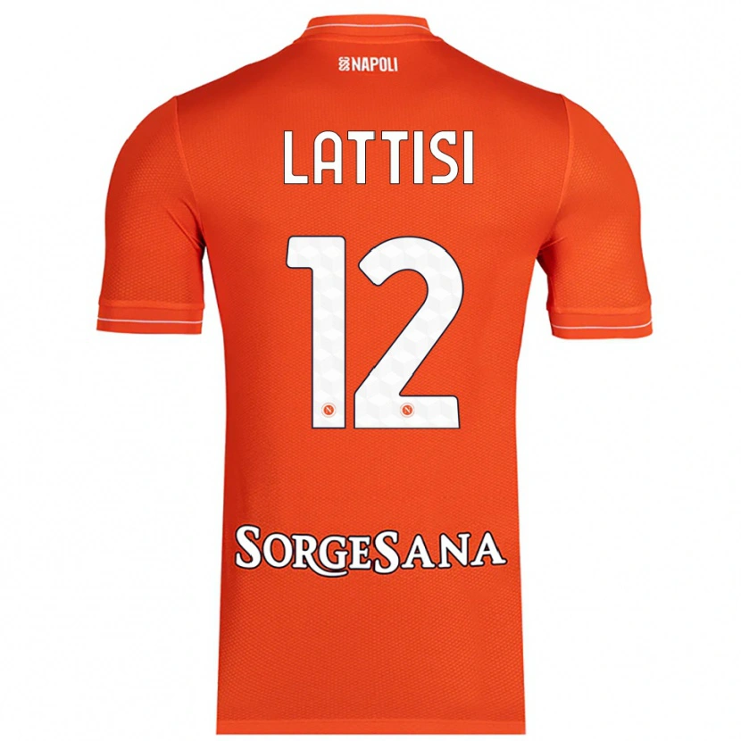Danxen Mann Francesco Lattisi #12 Oransje Rød Hvit Keeperdrakt 2025/26 Skjorter T-skjorte